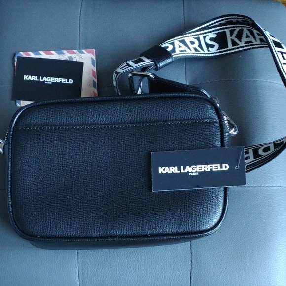 Karl Lagerfeld Black Belt Bag with Iconic Details - Picture 6 of 8